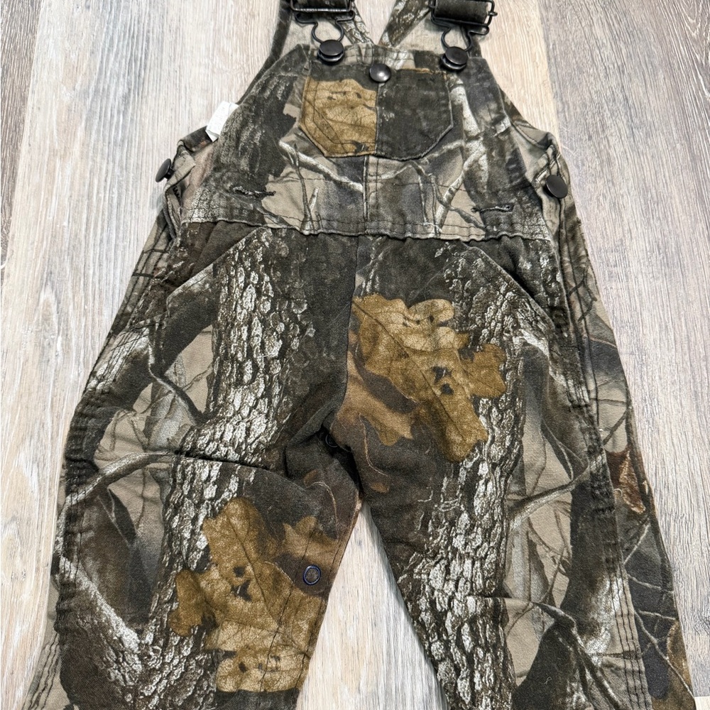 Vintage Camo Overalls 12m - Green/Brown Camouflage